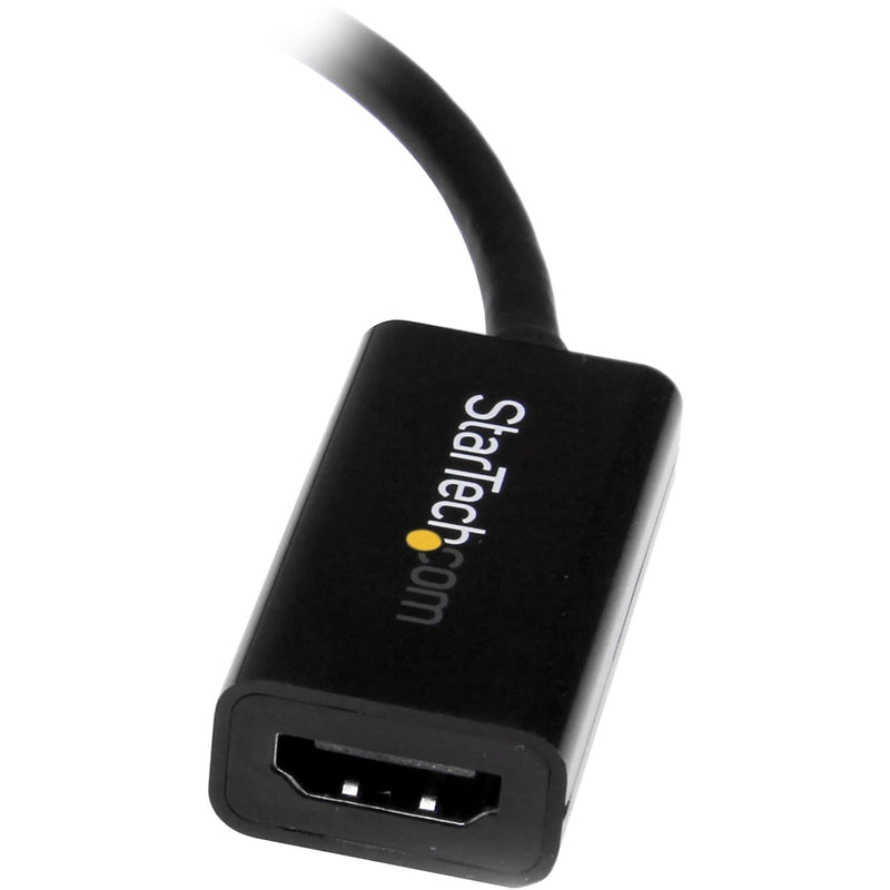 [Australia - AusPower] - StarTech.com Mini DisplayPort to HDMI Adapter - Active mDP to HDMI Video Converter - 4K 30Hz - Mini DP or Thunderbolt 1/2 Mac/PC to HDMI Monitor/TV/Display - mDP 1.2 to HDMI Adapter Dongle (MDP2HD4KS) Black 
