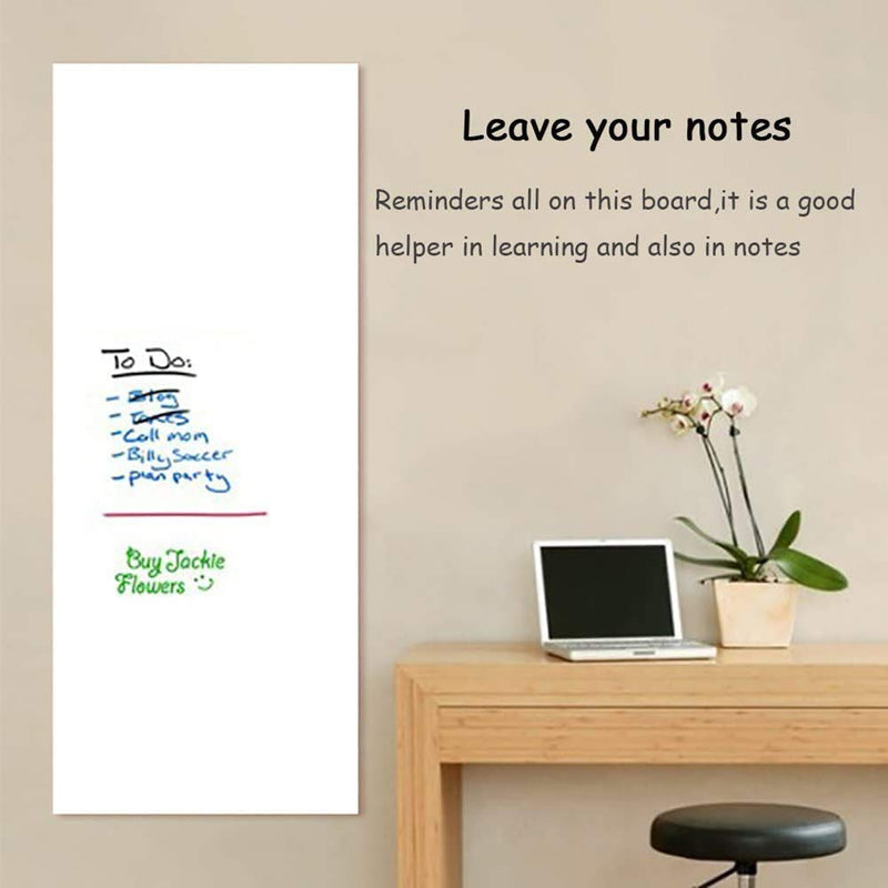 [Australia - AusPower] - White Board Wall Sticker Roll Dry Erase Board Markers Included Adhesive White Board Wallpaper for Office & Kids Room Peel and Stick Paper Decal 17.7"x78.7" 17.7x78.7in 