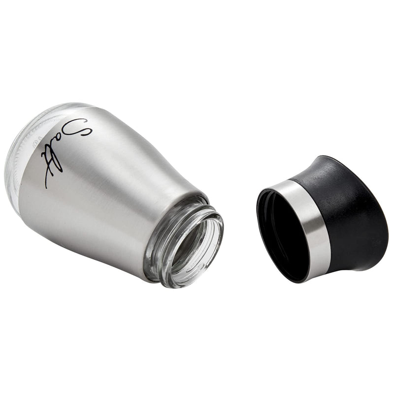 [Australia - AusPower] - Juvale Salt and Pepper Shakers Set, Stainless Steel and Glass Dispenser (4oz) 
