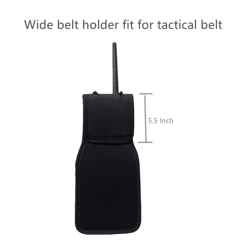 [Australia - AusPower] - Universal Radio Case Two Way Radio Holder Pouch Walkie Talkies Nylon Holster Accessories Compatible with Motorola MT500, MT1000, MTS2000 Kenwood ICOM and Bigger Models (2 Pack) 