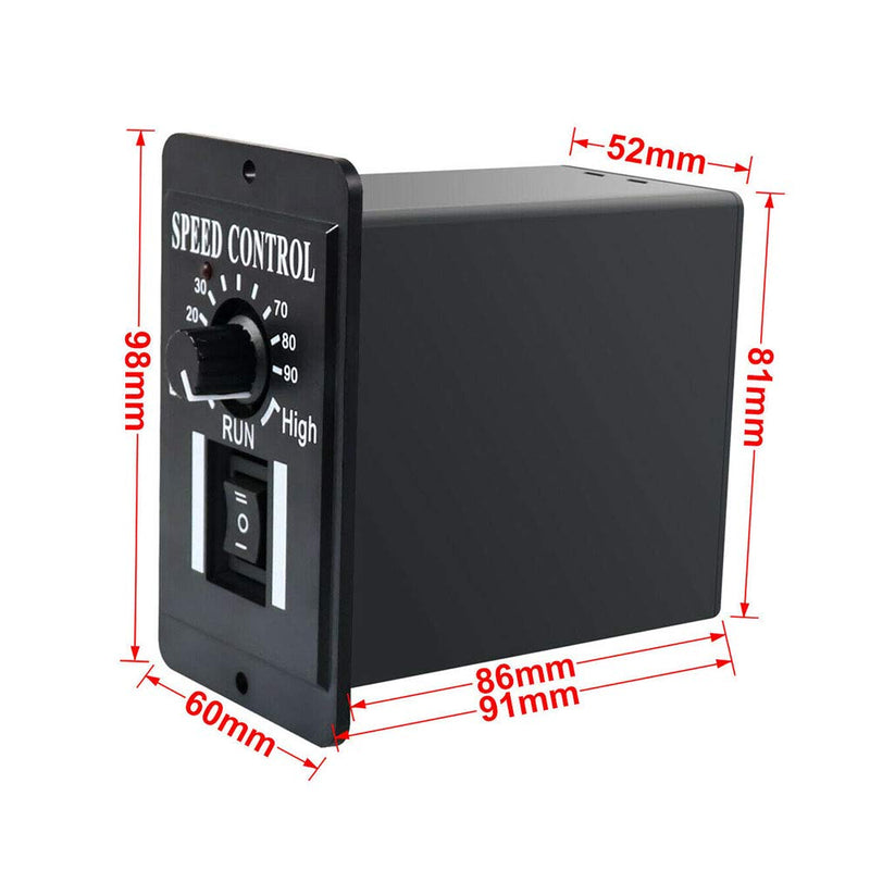 [Australia - AusPower] - Acxico 1Pcs 12V 24V 36V 48V PWM DC Motor Speed Controller Reversible Switch 6A Regulator 