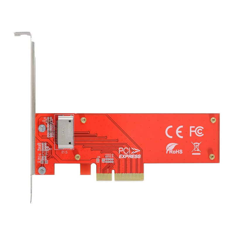 [Australia - AusPower] - Cablecc PCI-E 4X Host Adapter to NVMe Ruler 1U GEN-Z EDSFF Short SSD E1.S Carrier Adapter PCI-E4.0 4X Host 