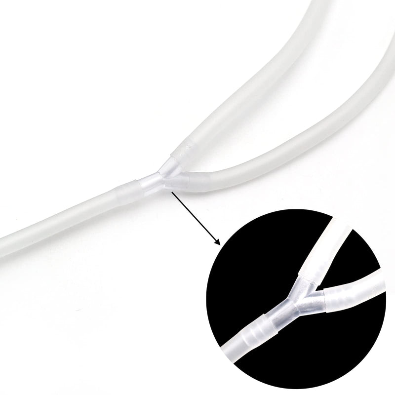 [Australia - AusPower] - Vacuum Cupping Machine Accessories, 2 PCS Premium Silicone Y Type Hoses Tubing for Large Breast Buttocks Lift Vacuum Cups 