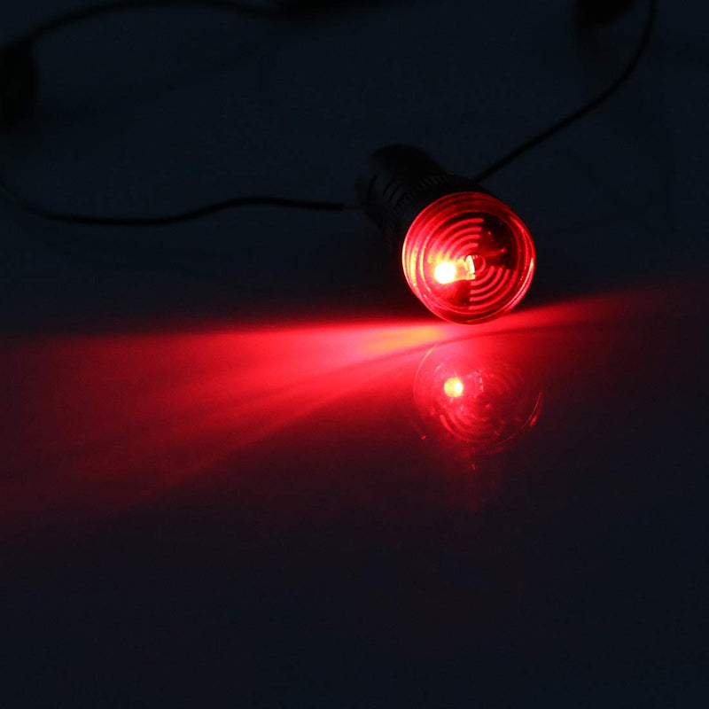 [Australia - AusPower] - uxcell 3Pcs Red Indicator Light with Buzzer AC/DC 24V, 16mm Panel Mount Flashing Alarm, for Electrical Control Panel, HVAC, DIY Projects 