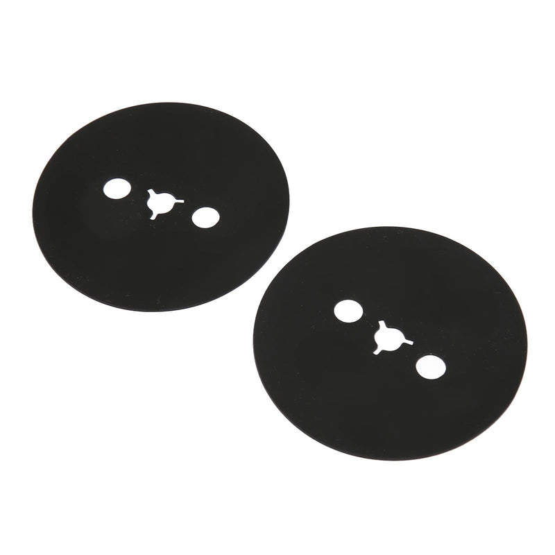 [Australia - AusPower] - 2PCS Nab HUB Adapter Spacer, Silicone Reel Adjusting Disc for Reel to Reel Tape Recorder, Black, Easy to Install and Remove (0.8mm) 0.8mm 