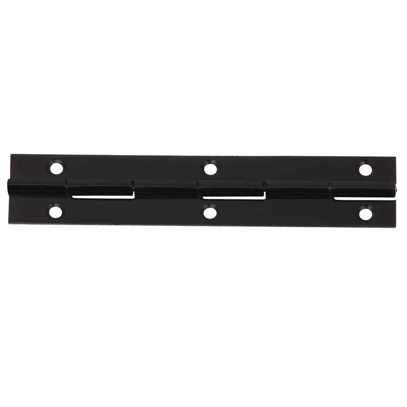 [Australia - AusPower] - 4 PCS 6 Inch Black Stainless Steel Piano Hinge, Heavy Duty Continuous Hinge, Heavy Duty Polished Stainless Piano Hinges for Piano Boat Cabinets Storage Box, 0.6 Inch Thickness 
