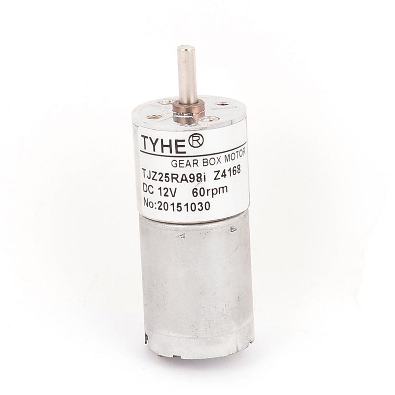 [Australia - AusPower] - uxcell DC 12V 60RPM 4mm Dia Shaft High Torque Low Speed Solder Cylindrical Gear Box Motor 