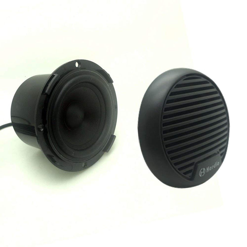 [Australia - AusPower] - Herdio 3 Inch Waterproof Marine Speakers Full Range Audio Motorcycle Speaker Stereo System with MAX Power 140 W (Pair) for Motorcycle,Boat,Hot tub,UTV,ATV,Golf Carts,Powersports,CAR,SPA(Grey) Gray 