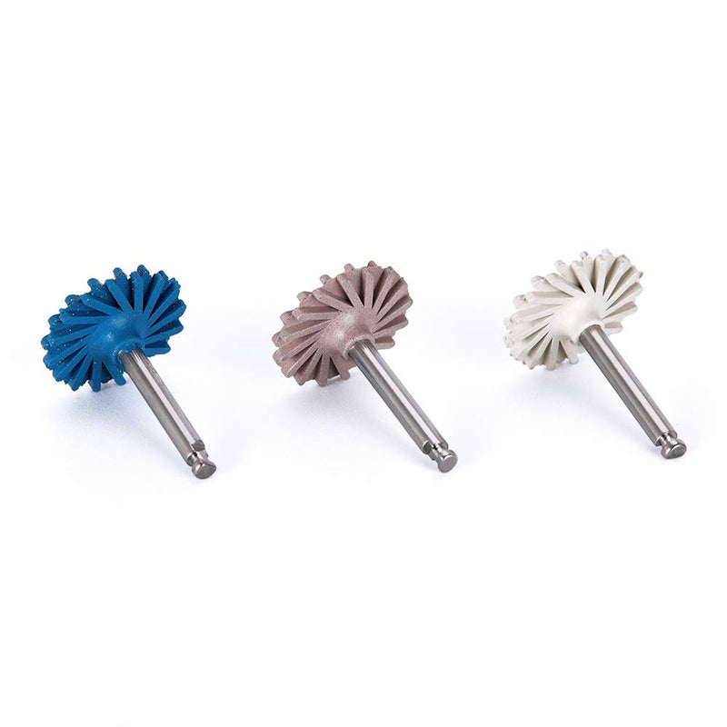 [Australia - AusPower] - 6pcs/Set Dental Composite Resin Polishing Disc Kit Spiral Flex Brush Burs Diamond System RA disc 14mm Wheel 