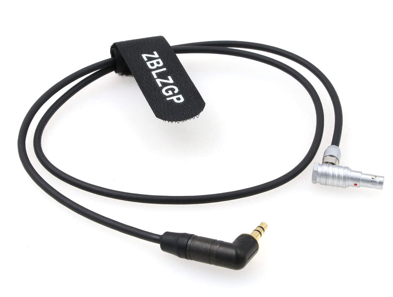 [Australia - AusPower] - ZBLZGP Right Angle 5 Pin Male to 3.5mm Right Angle TRS Audio Cable for ARRI Alexa Mini Camera (50CM) 50CM 