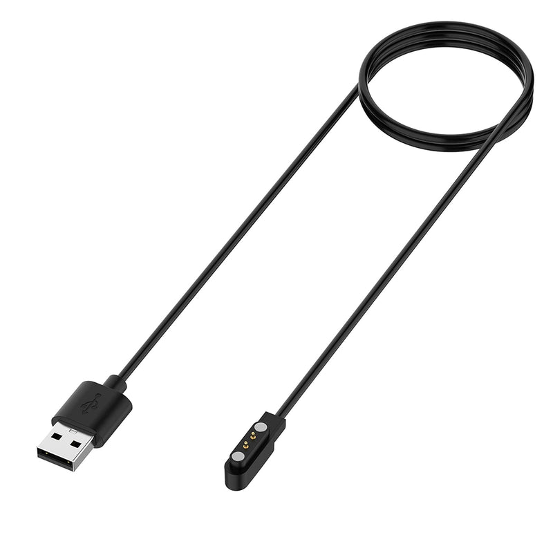 [Australia - AusPower] - for Ticwatch GTH Replacement USB Charging Cable 1.2m, AWADUO USB Charger Charging Cord Cables for Ticwatch GTH SmartWatch-Black 