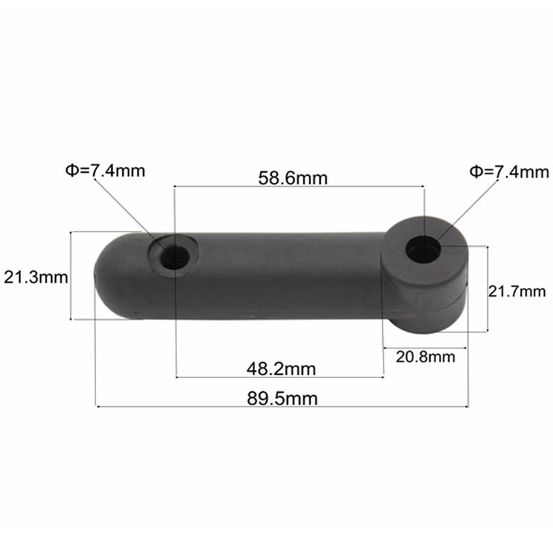 [Australia - AusPower] - Flex Connector for Burley Bike Trailers Compatible with Round/Square Tow Arm (Strong Elastic TPU) Shock Absorption 