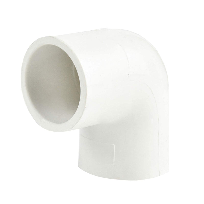 [Australia - AusPower] - FangKingNo 10pcs 1/2" 2-Way PVC Pipe Fitting 90 Degree Elbow PVC Adapter Coupling Schedule 40 White Socket 90 Degree PVC Pipe Elbow - 10 Pack , (0.5 Inch) 0.5 Inch 