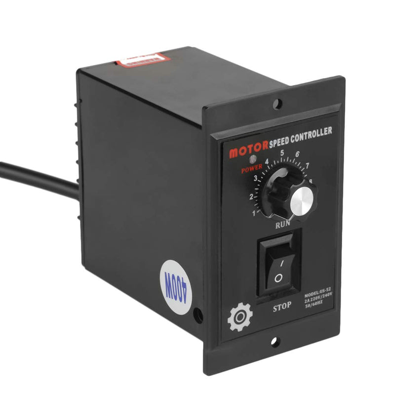 [Australia - AusPower] - Bindpo Motor Speed Controller, 400W AC 50/60hz Motor Speed Pinpoint Regulator Controller Forward & Backward, for Packaging/Printing/Food/Electronics/Instrumentation/Medical Equipment 