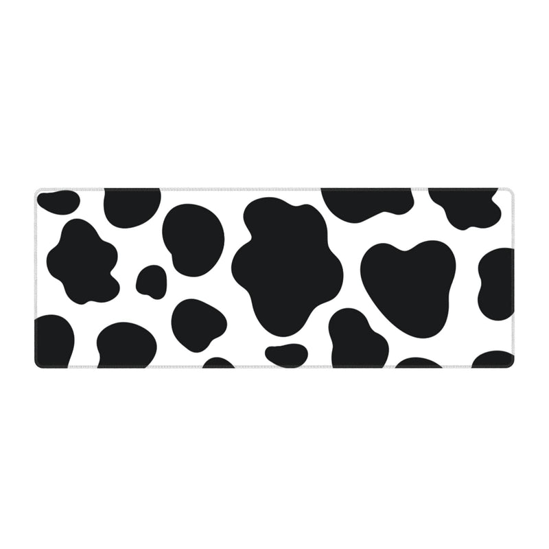 [Australia - AusPower] - Cow Print Gaming Mouse Pad Non Slip Large Mousepad Stitched Edge Rubber Base Desk Mat for Laptop PC Computer Cow Print One Size 