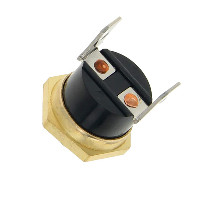 [Australia - AusPower] - Fielect KSD301 Thermostat Temperature Control Switch,Adjust Snap Disc Temperature Switch 105°C Copper M6 Normally Closed 1 Pcs 105C M6 