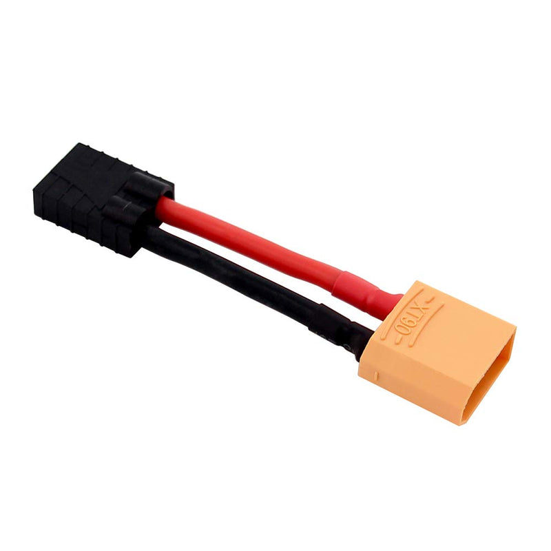 [Australia - AusPower] - OliRC 3pcs Compatible with TRX Female to XT90 Male Connector Adapter Cable - 12awg 5cm Wire(C49-3) 