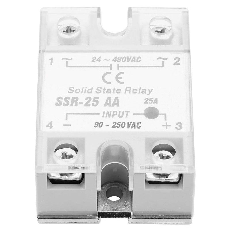 [Australia - AusPower] - Solid State Relay, Solid State Relay SSR-25 AA 25A Solid State Relay Module SSR AC-AC input 90-250 V AC output 24-480V AC 