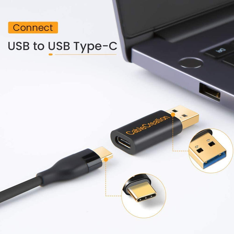 [Australia - AusPower] - Bundle – 2 Items: USB C Male to USB Female Adapter + USB3.1 C Female to USB Adapter 