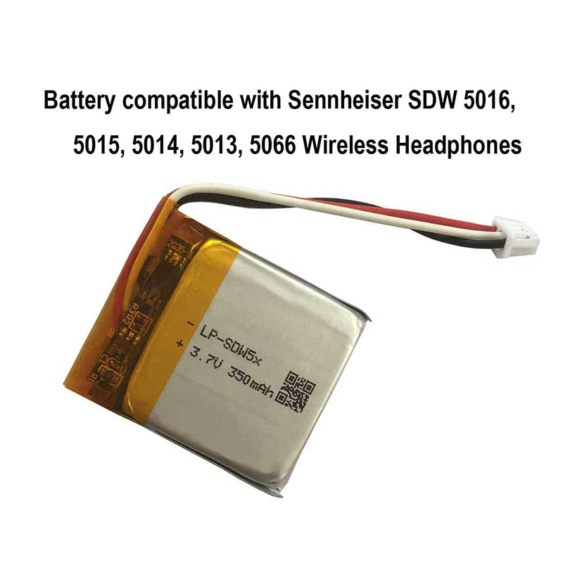 [Australia - AusPower] - 350mAh Replacement Battery for Sennheiser SDW 5016 5015 5014 5013 Wireless Headphones, and More Models 