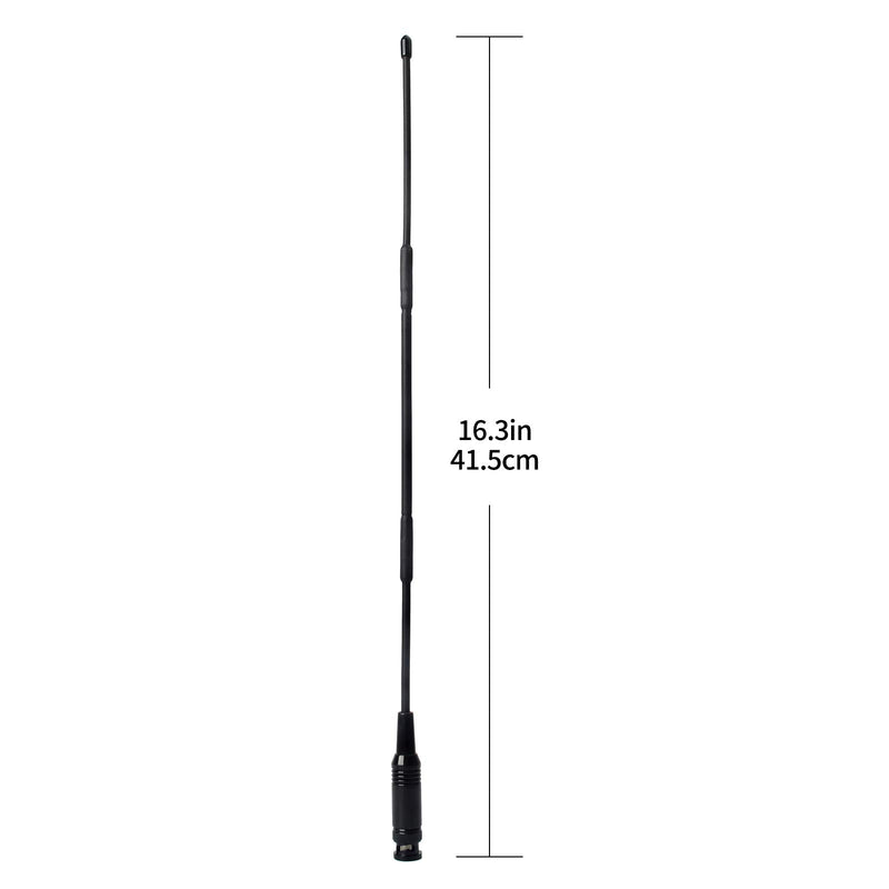 [Australia - AusPower] - HYS CB 11Meter 27Mhz BNC 16.1inches Antenna for Cobra HH50WXST HH50 MRHH350FLT C75WXST HH38WXST Midland 75-822 75-785 MHS75 Uniden BC75XLT PRO401HH BC125AT Handheld CB Radio Transceiver 