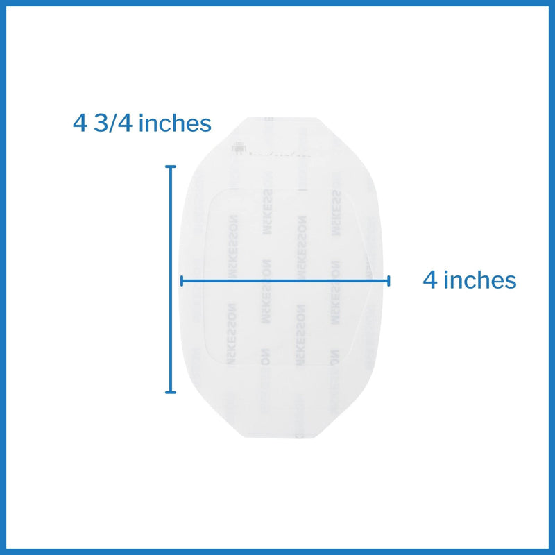 [Australia - AusPower] - McKesson Transparent Film Dressing, Sterile, Frame Delivery, 4 in x 4 3/4 in, 50 Count, 1 Pack 