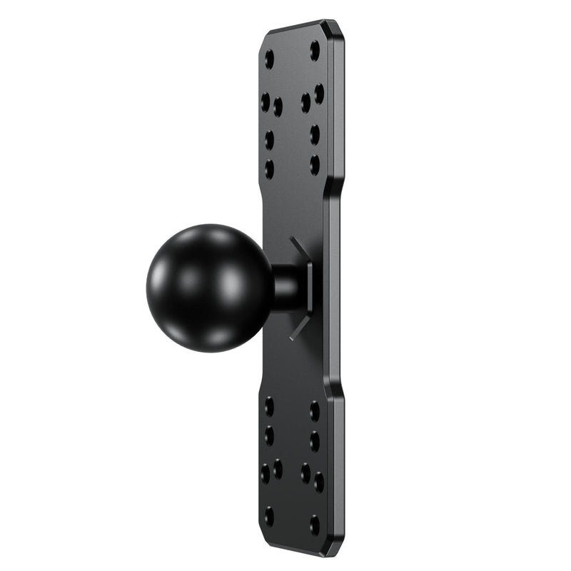 [Australia - AusPower] - BRCOVAN Aluminum Alloy Square Plate with 1.5'' TPU Ball for RAM Mounts C Size Double Socket Arm for Garmin/Humminbird/Lowrance/Raymarine GPS Chartplotters, Fishfinders and Marine Electronic Mount 
