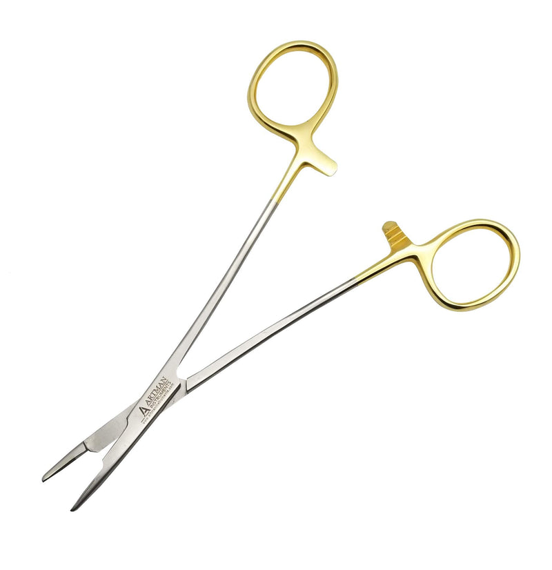 [Australia - AusPower] - Olsen HEGAR Needle Holder, Needle Driver with Scissors Cutting Edges, 6 inches with Tungsten Carbide ARTMAN Brand 