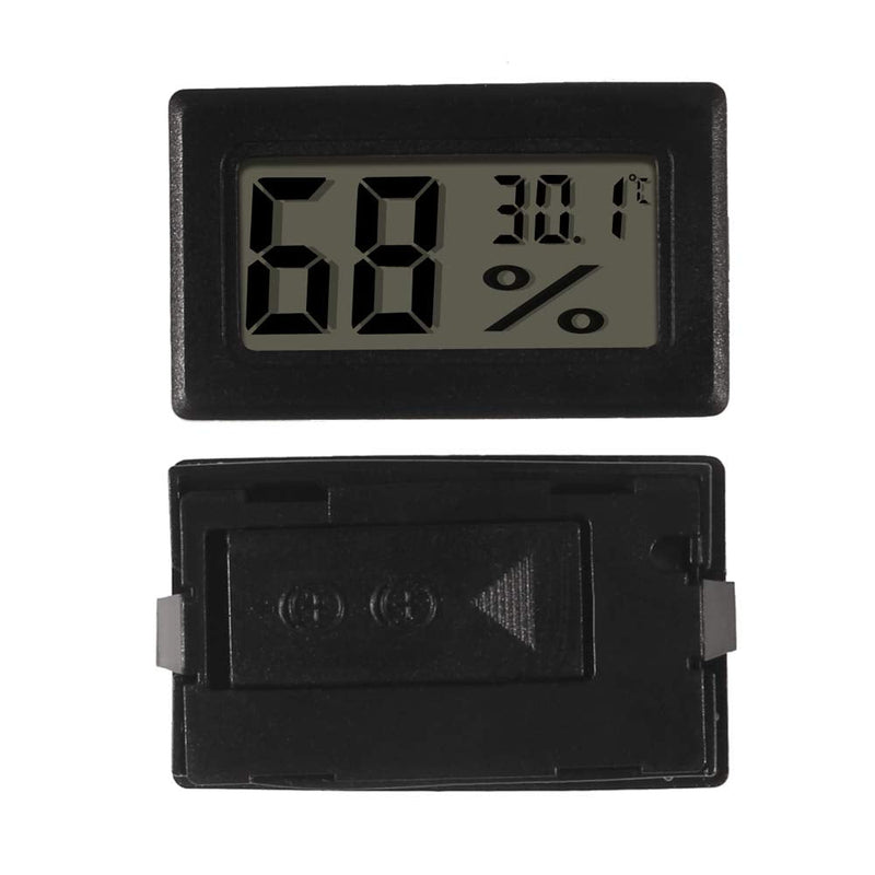 [Australia - AusPower] - ACEIRMC 3pcs Black Digital LCD Thermometer Temperature Monitor with External Probe for Fridge Freezer Refrigerator Aquarium (Centigrade) 