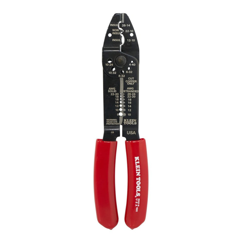 [Australia - AusPower] - Klein Tools 1001 Multi Tool, Wire Stripper, Wire Cutters, Crimper Tool for 8-22 AWG, Multi-Purpose Electrician Tool is 8.5-Inch Long 