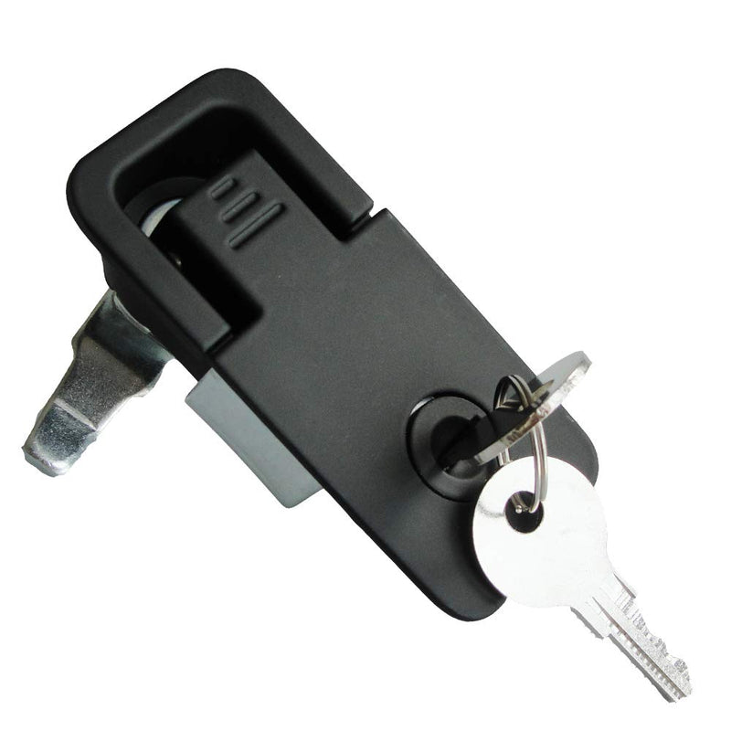 [Australia - AusPower] - WJSKDQ 2Pcs Compression Latch Flush Sealed Lever Latch Trigger Lift and Turn Adjustable Grip Matching Keys Powder Coated 