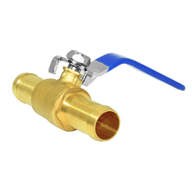 [Australia - AusPower] - Joywayus 5/8" Ball Valve Barb Valve Shutoff Valve Brass Fitting Air Gas Fuel Line Pipe Fittings 5/8"-1PCS 
