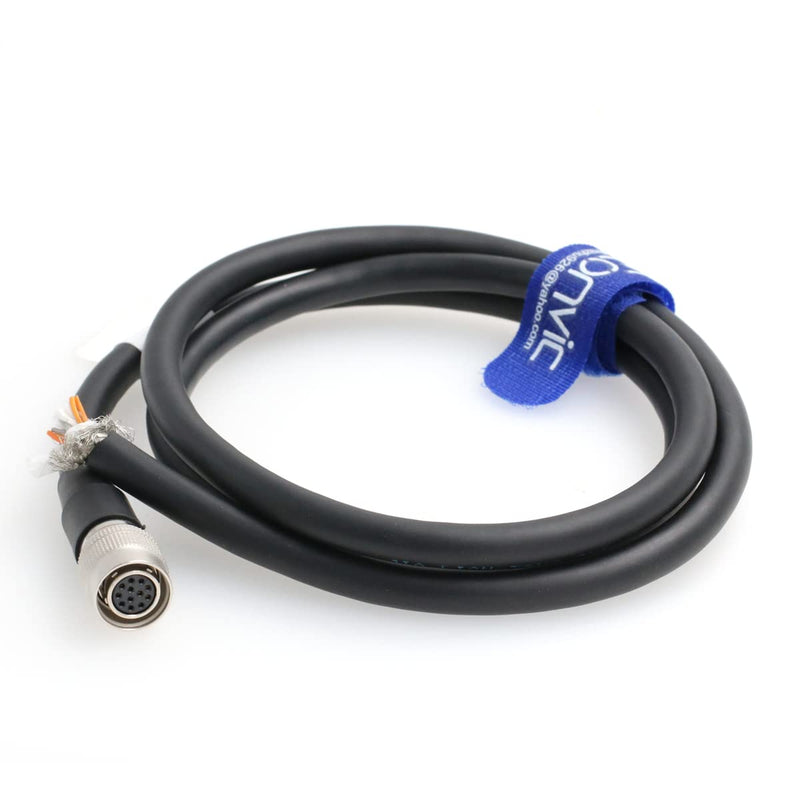 [Australia - AusPower] - Eonvic HR 12pin Female HiroseI/O CCTV Industrial HD-SDI to Open Power Cable for Basler Sony Industrial Camera 