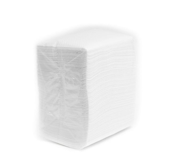 [Australia - AusPower] - EcoQuality White Low Fold Dispenser Napkins,400/pack 1-Ply, 3 1/2 x 5 in, Dispenser Napkin Refill, Everyday Napkins, Perfect for Restaurants, Diners, Bodegas & Home 