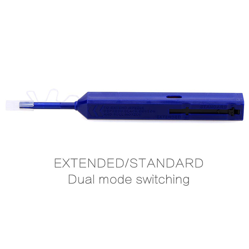 [Australia - AusPower] - KELUSHI Fiber Optic Cleaner Equipment Connector End Face Cleaning Pen for 1.25mm LC/MU Connectors Cleaner Tools (Blue) 