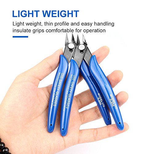 [Australia - AusPower] - KAHIOE 5Pcs/PACK 170 Flush Cutter Internal Spring Cutting Pliers Small wire cutters 