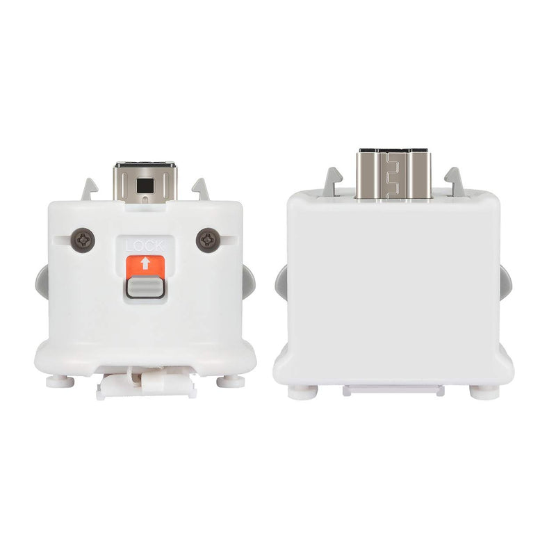 [Australia - AusPower] - GIRIAITUS Wii Motion Plus Adapter-External Remote Motion Plus Sensor Controller -White,Set2 Pack 