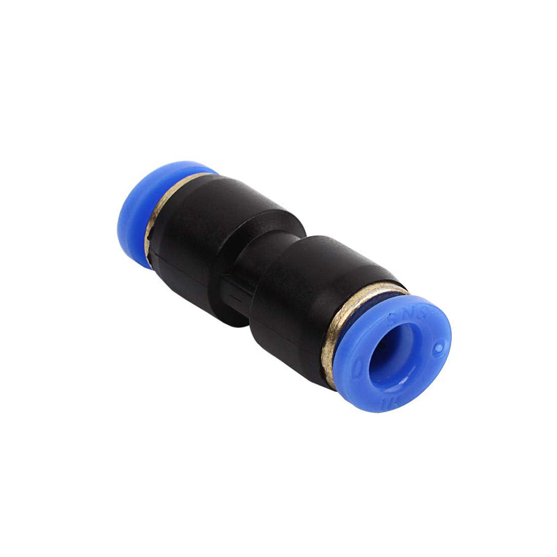 [Australia - AusPower] - SNS SPU-1/4 1/4" Tube OD Plastic Straight Union Pipe Tube Fitting Straight Pneumatic Connector(10 PCS) 