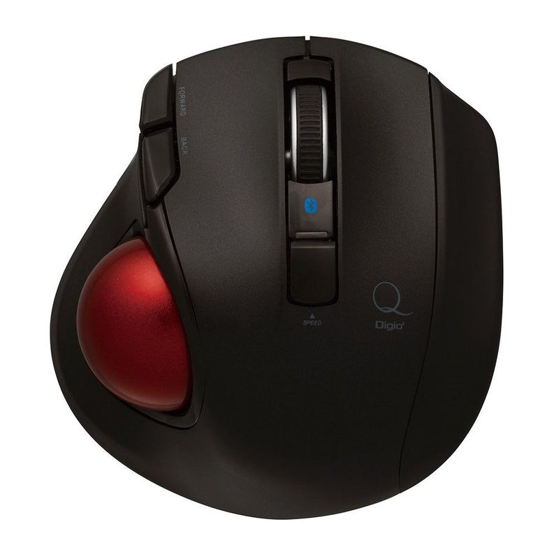 [Australia - AusPower] - Nakabayashi Co,Ltd. Digio2 Bluetooth Wireless Trackball for Window PC and Mac and Android (Black) Black(Bluetooth) 