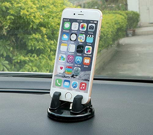 [Australia - AusPower] - TRUE LINE Automotive Car Dashboard Phone Holder Storage Mount 360 Rotatable Grip Mount… (Black) Black 