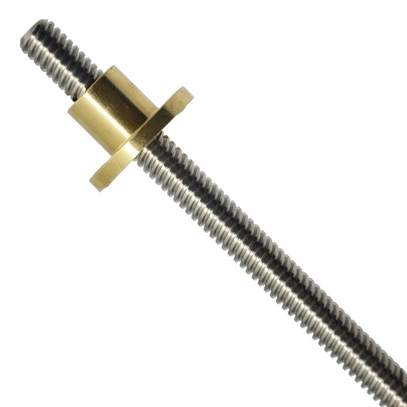 [Australia - AusPower] - ReliaBot 300mm T10 Tr10x8 10mm Lead Screw and Nut (2mm Pitch, 4 Starts, 8mm Lead) for 3D Printer and CNC Machine Z Axis T10x8 300mm+nut 