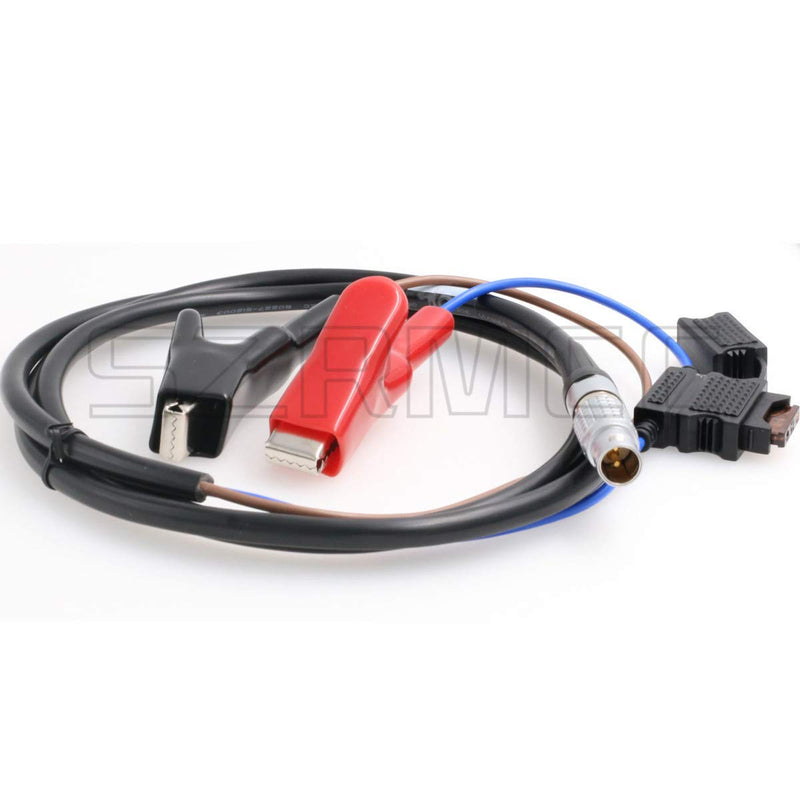 [Australia - AusPower] - SZRMCC Car Battery Alligator Clips to 2B 2 Pin Male Power Cable for Trimble Trimmark3 Radio MK3 