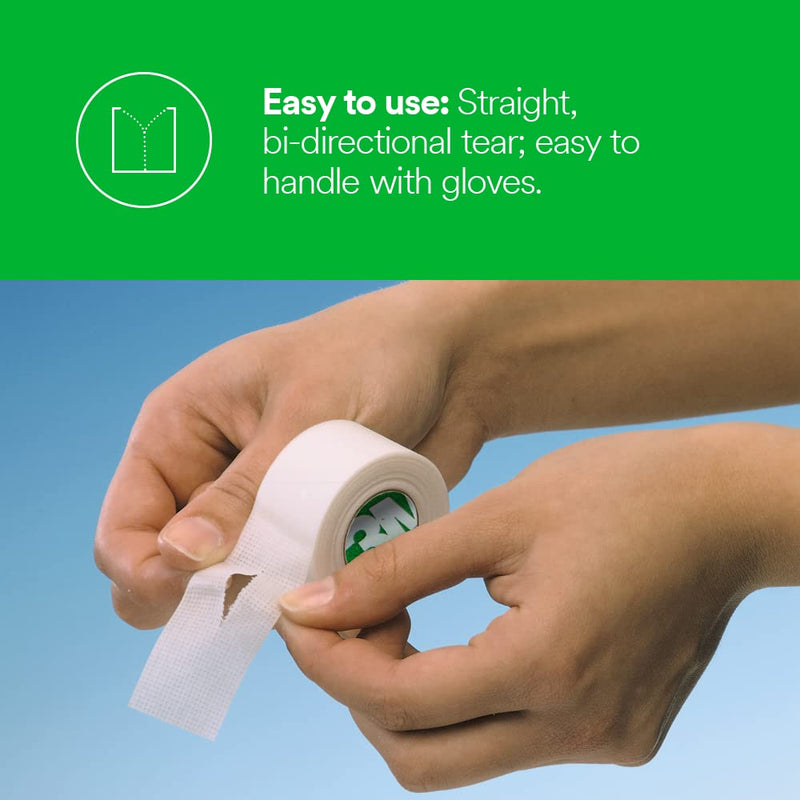 [Australia - AusPower] - 3M™ Transpore™ White Surgical Tape 1534-3, 3 inch x 10 yard (7,6cm x 9,1m), 4 Rolls/Carton 10 Cartons/Case 3" x 10 yd (7.6cm x 9.1m) 