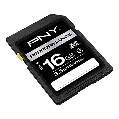 [Australia - AusPower] - PNY 16 GB SDHC Class 4 Flash Memory Card (P-SDHC16G4H-GE) 16GB Standard Packaging 