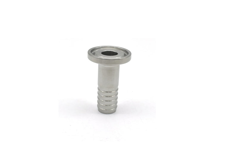 [Australia - AusPower] - QMINOX 1/2" Tri Clamp Hose Barbed Adapter SS304 with Flange 25.2mm Sanitary Hose Pipe Fitting TC 25.4 x 1/2" 