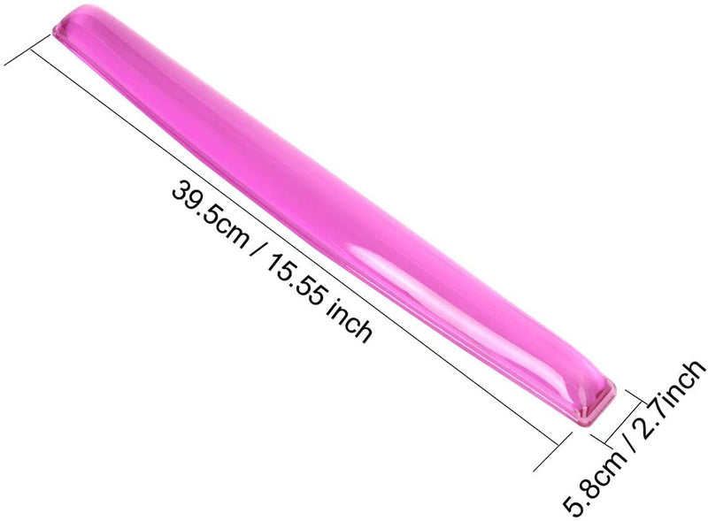 [Australia - AusPower] - ABRONDA Gel Keyboard Wrist Rest Pad - Gel Keyboard Wrist Rest Pad | Wrist Rest Support for Office Gaming Computer Laptop Ergonomic Comfortable Pain Relief- Pink Pink Keyboard Pad 