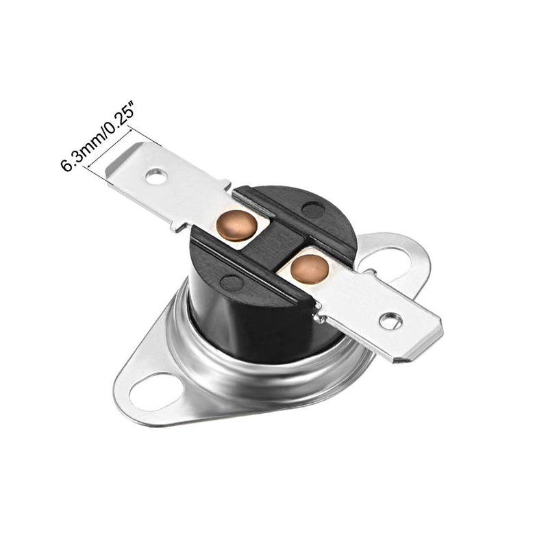 [Australia - AusPower] - uxcell KSD301 Thermostat 40°C/104°F 10A Normally Open N.O Adjust Snap Disc Temperature Switch 5pcs 