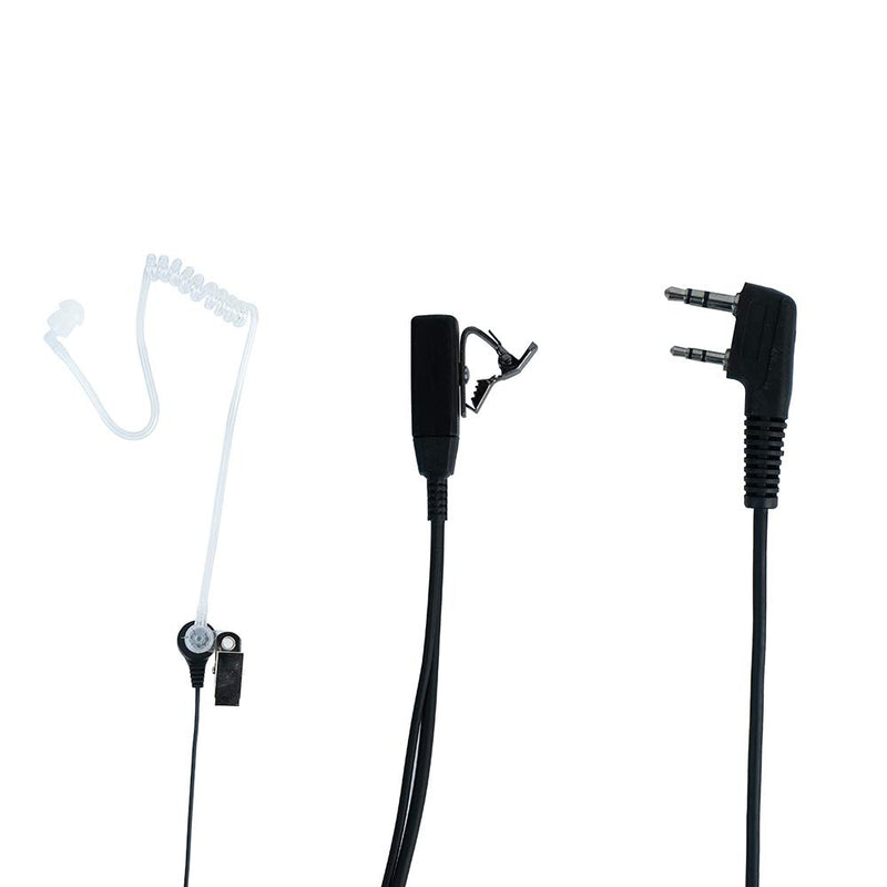[Australia - AusPower] - Caroo Kenwood Walkie Talkies Radio Earpiece 2 Pin Covert Acoustic Tube Headset for Baofeng UV-5R BF-888S BF-F8HP BF-F9 UV-82 UV-82HP UV-82C Kenwood TK-2107 TK-3107 Retevis RT21 Two Way Radio,10 Pack 