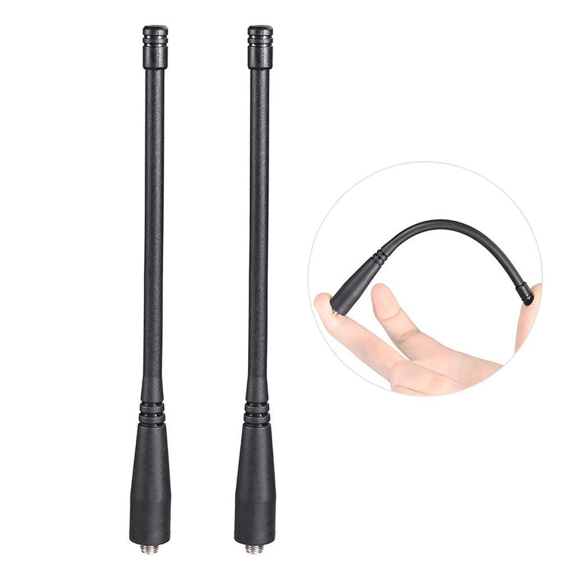 [Australia - AusPower] - Bingfu Dual Band VHF UHF 136-174MHz 400-470MHz Ham Radio Antenna Handheld Two Way Radio Walkie Talkie SMA Female Soft Antenna 2-Pack for Kenwood Wouxun Baofeng BF-F8HP UV-5R UV-82 BF-888S GT-3 Radio 