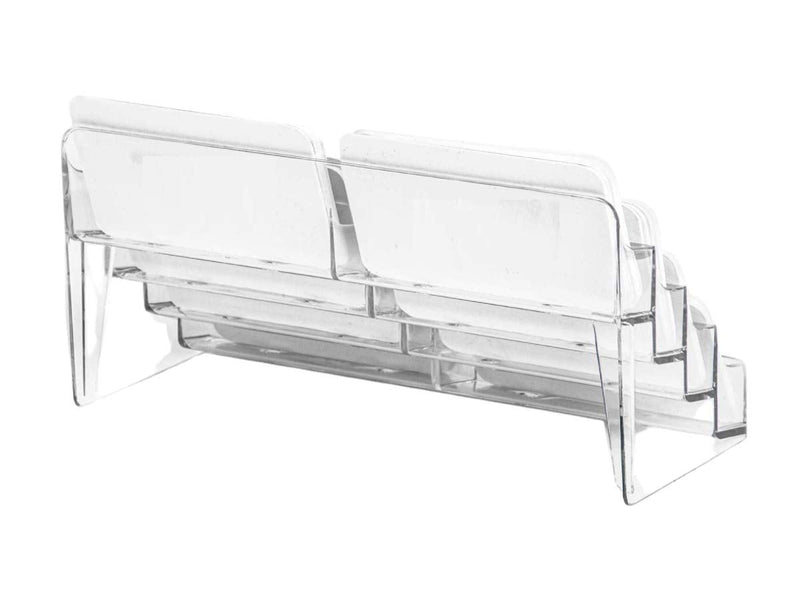 [Australia - AusPower] - 1InTheOffice Business Card Stand, Business Card Holders Display, 8 Pocket Multiple Business Card Display, 400 Card Capacity 